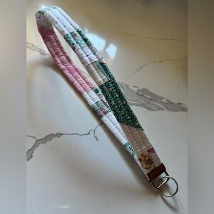 Handmade Patchwork Wristlet Keychain